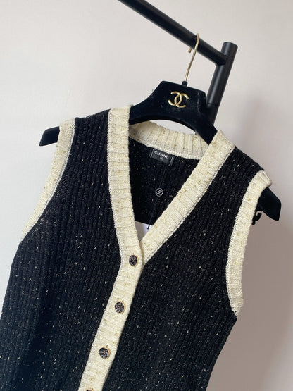 Classic Button-Embellished Vest Waistcoat