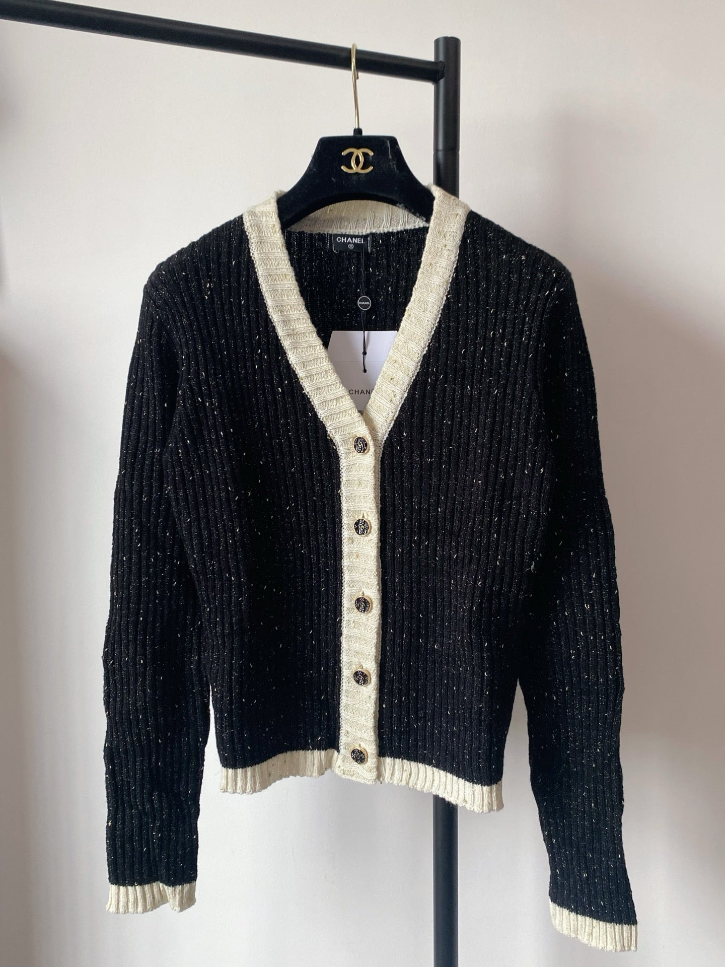 Classic Button-Embellished Cardigan