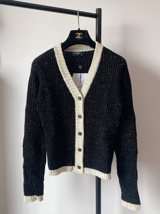 Classic Button-Embellished Cardigan