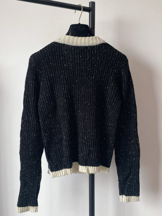 Classic Button-Embellished Cardigan