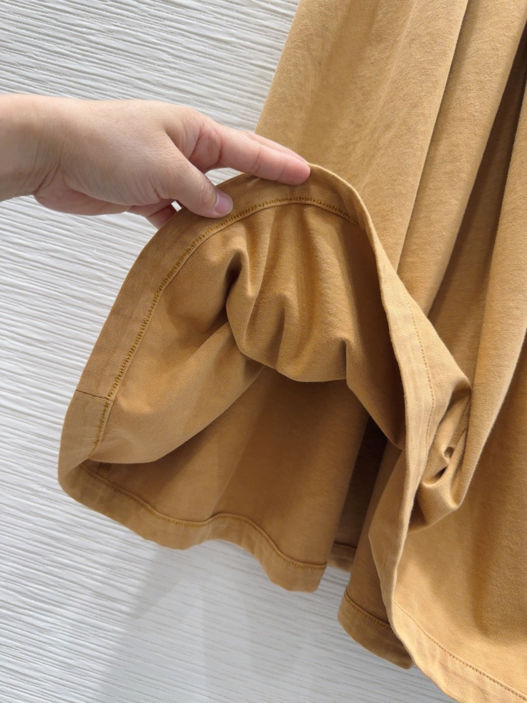 Midi Pleated Skirt with Logo Tag Detail