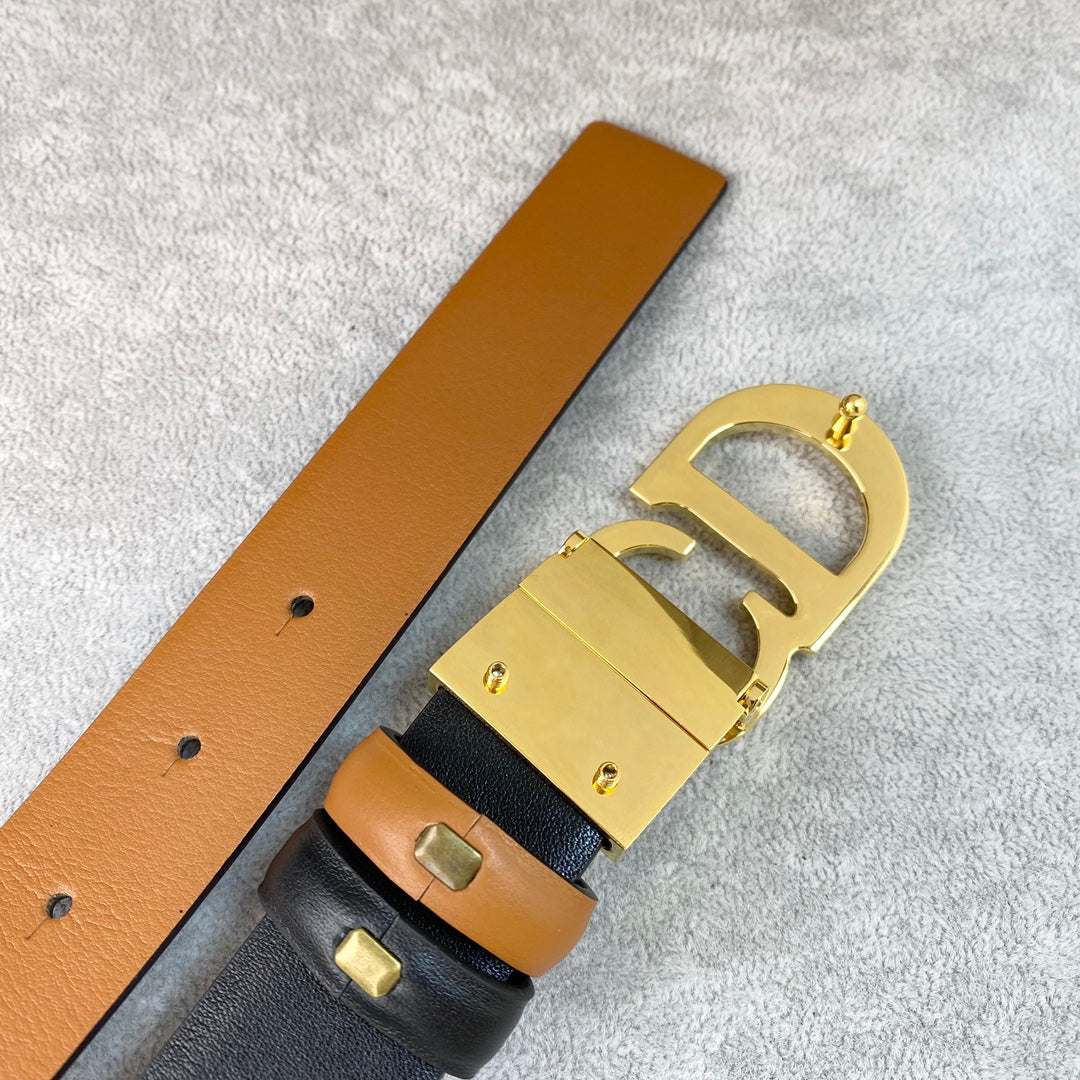 Two-Tone Reversible Logo Belt