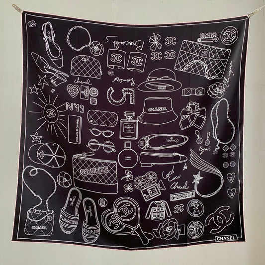 Variety Pattern Silk Scarf
