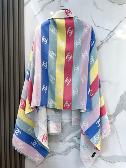 Classic Multicolor Logo All-Over Print Scarf